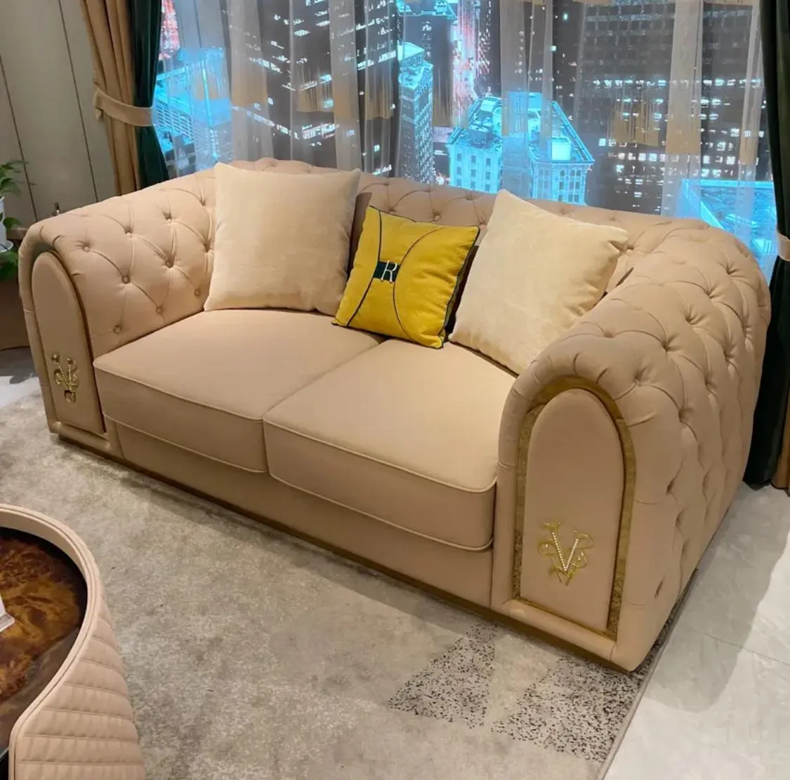 Velvet Fabric Sofa